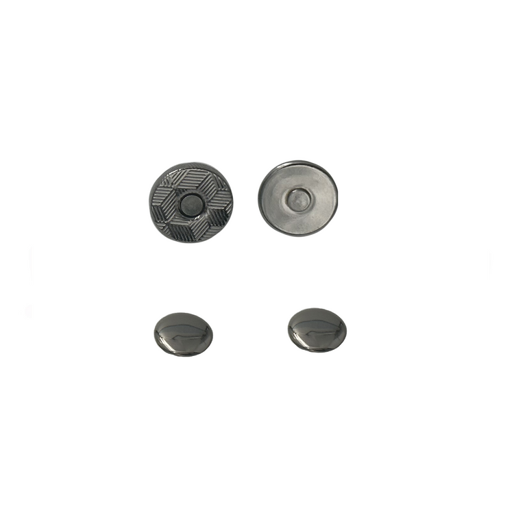 10x2mm Double Rivet Magnetic Snaps (50-sets)