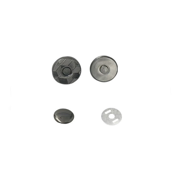 10x2mm Single Rivet Magnetic Snaps (50-sets)