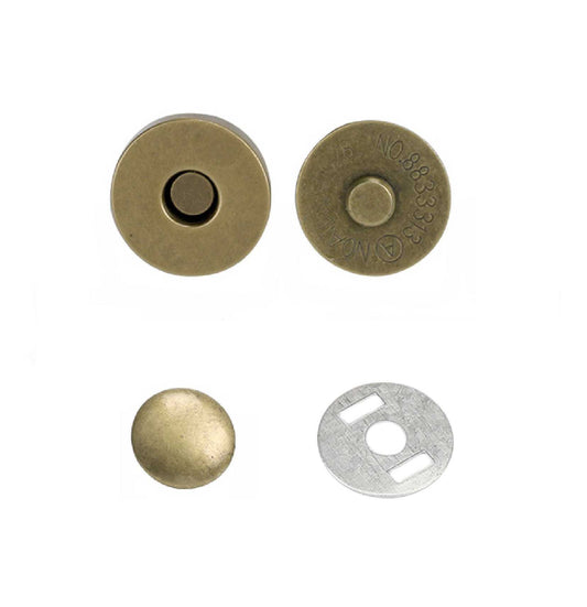14x3.5mm Single Rivet Magnetic Snaps (50-sets)