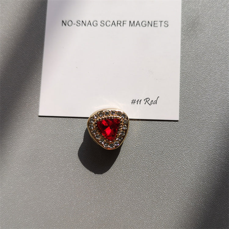 25SETS 15mm Hijab Pins With Diamond Magnetic Accessories