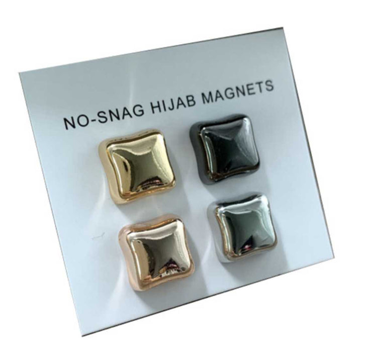 50SETS 13mm Hijab Pins Scarf Square Shape Magnetic Accessories
