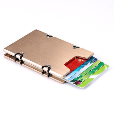 Alumin Slim Card Holder Gold