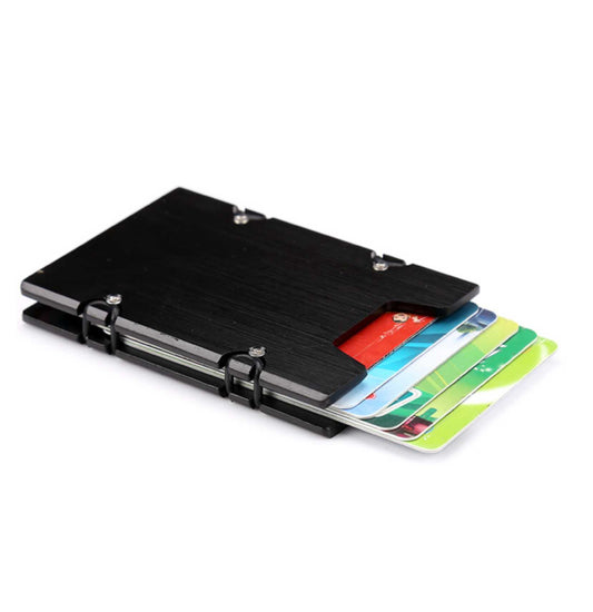 Alumin Slim Card Holder Black