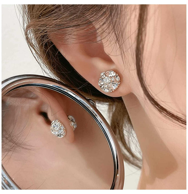 25PCS Non piercing Diamond earrings jewelry