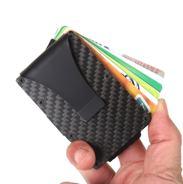 20pcs Carbon Fiber Mini Metal Wallet