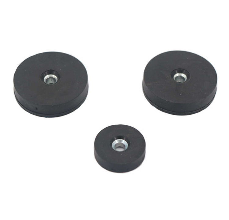 Internal thread Rubber Coated Pot Magnet
