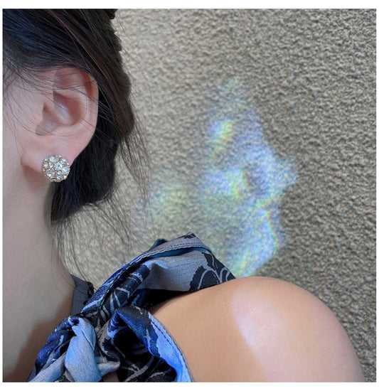 25PCS Non piercing Diamond earrings jewelry