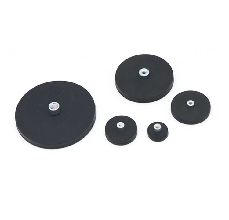 Screw socket Rubber Coated Pot Magnet