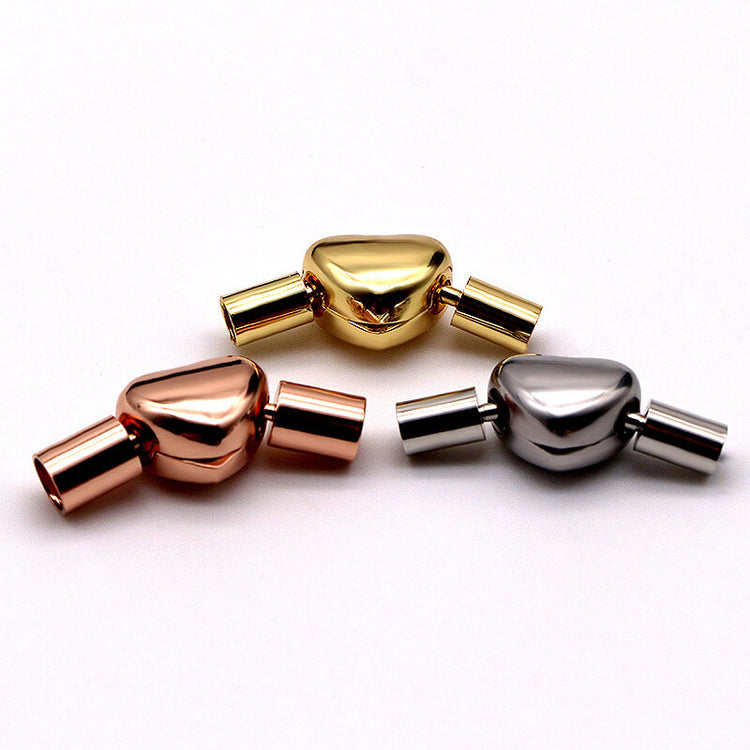 30pcs 22mm Heart Shape Bracelet Magnetic Closures