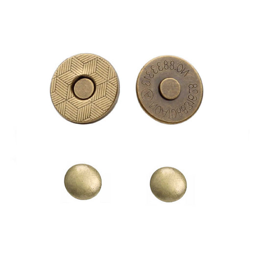 14x2mm Double Rivet Magnetic Snaps (50-sets)
