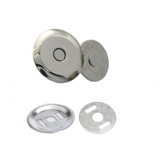 Silver Beveled Magnetic Snaps