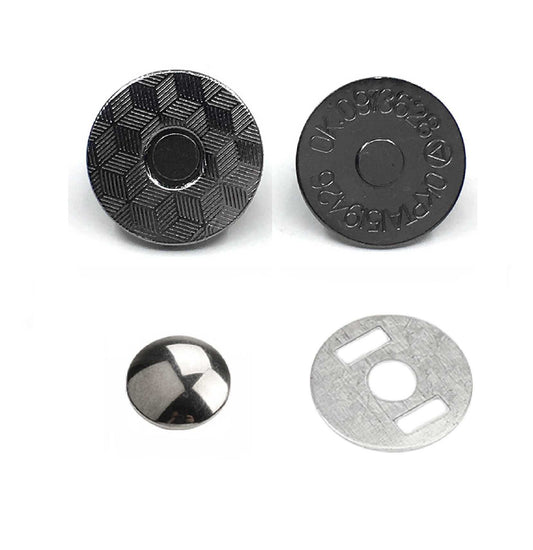 Gunmetal color Single Rivet magnetic snap, magnetic button