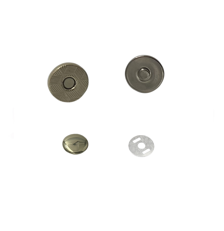 10x2mm Single Rivet Magnetic Snaps (50-sets)