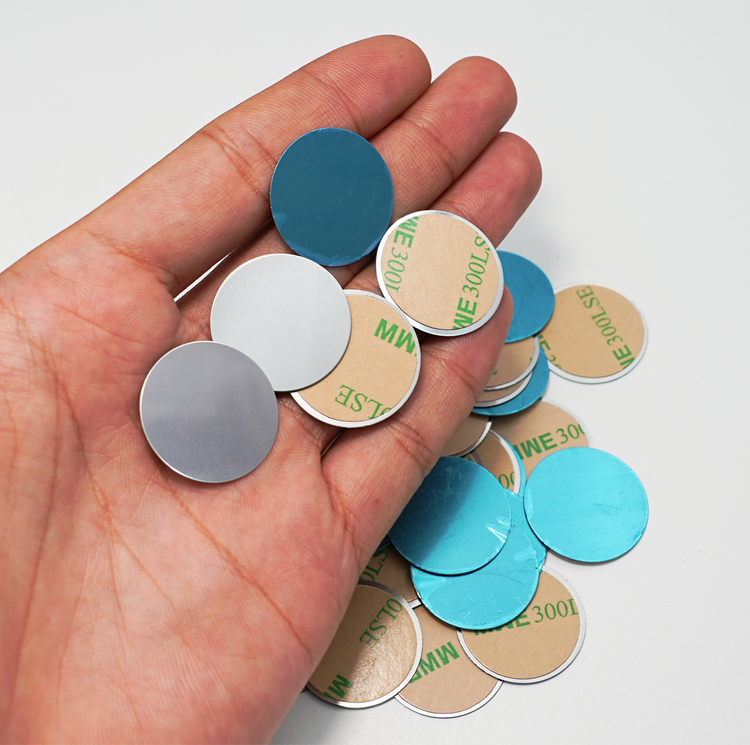 100pcs Adhesive Magnetic Metal Plates (Round & Square)【NO MAGNET】