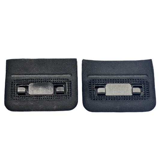 10pairs Skin‑friendly Fabric‑Wrapped Magnetic Front Buckle 1 Row 1 Hooks