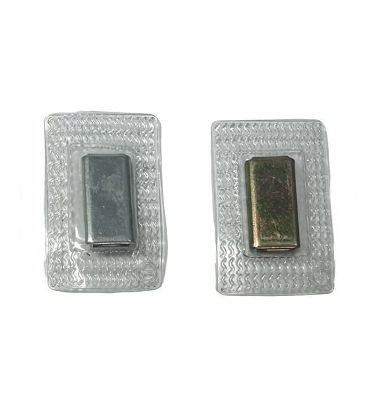 50 Pairs Invisible Sew Magnet Block Shape Single Pole