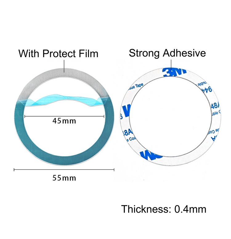 100pcs Universal Magnetic Metal Ring Plate【NO MAGNET】