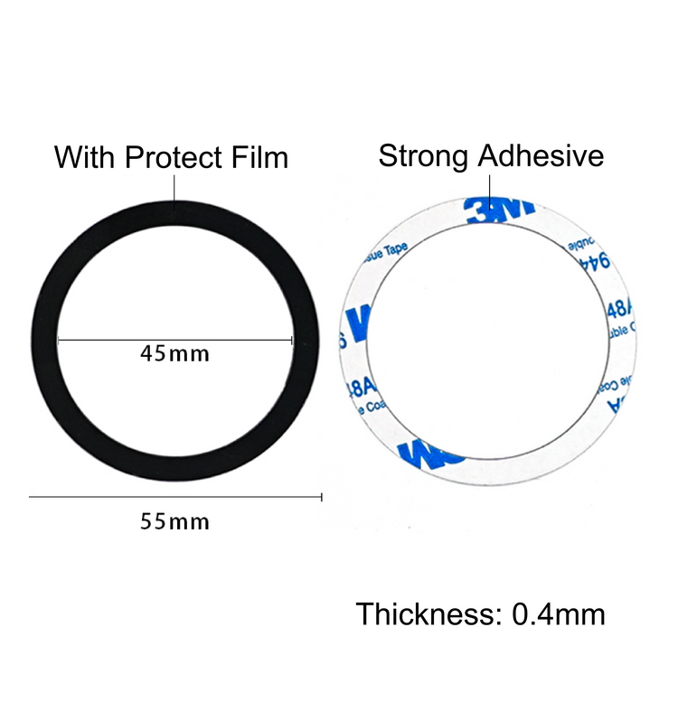 100pcs Universal Magnetic Metal Ring Plate【NO MAGNET】