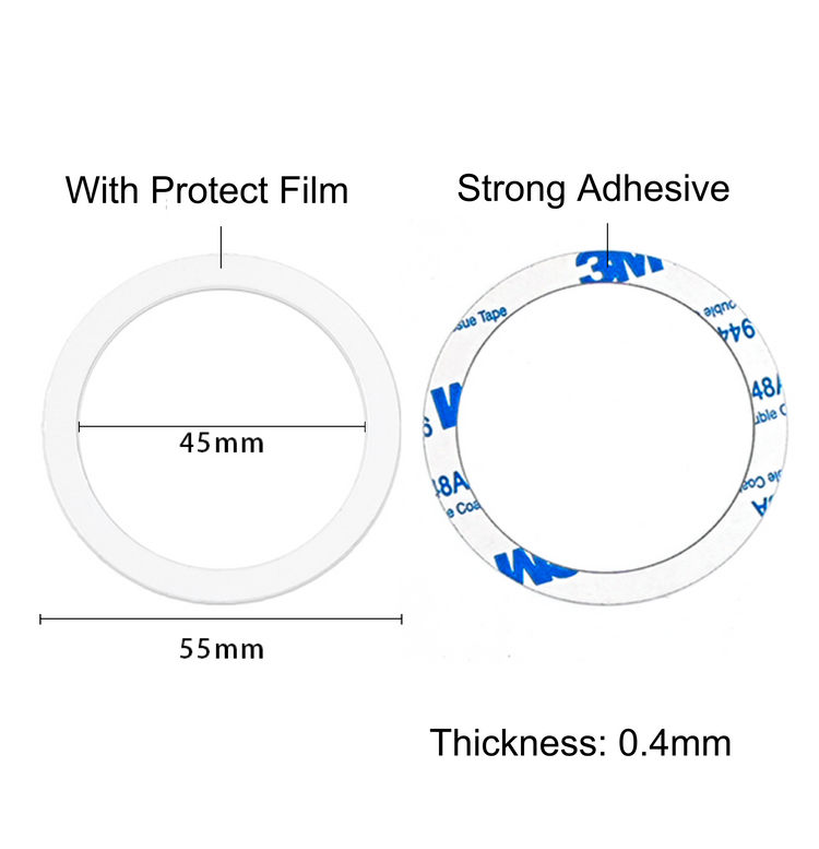 100pcs Universal Magnetic Metal Ring Plate【NO MAGNET】