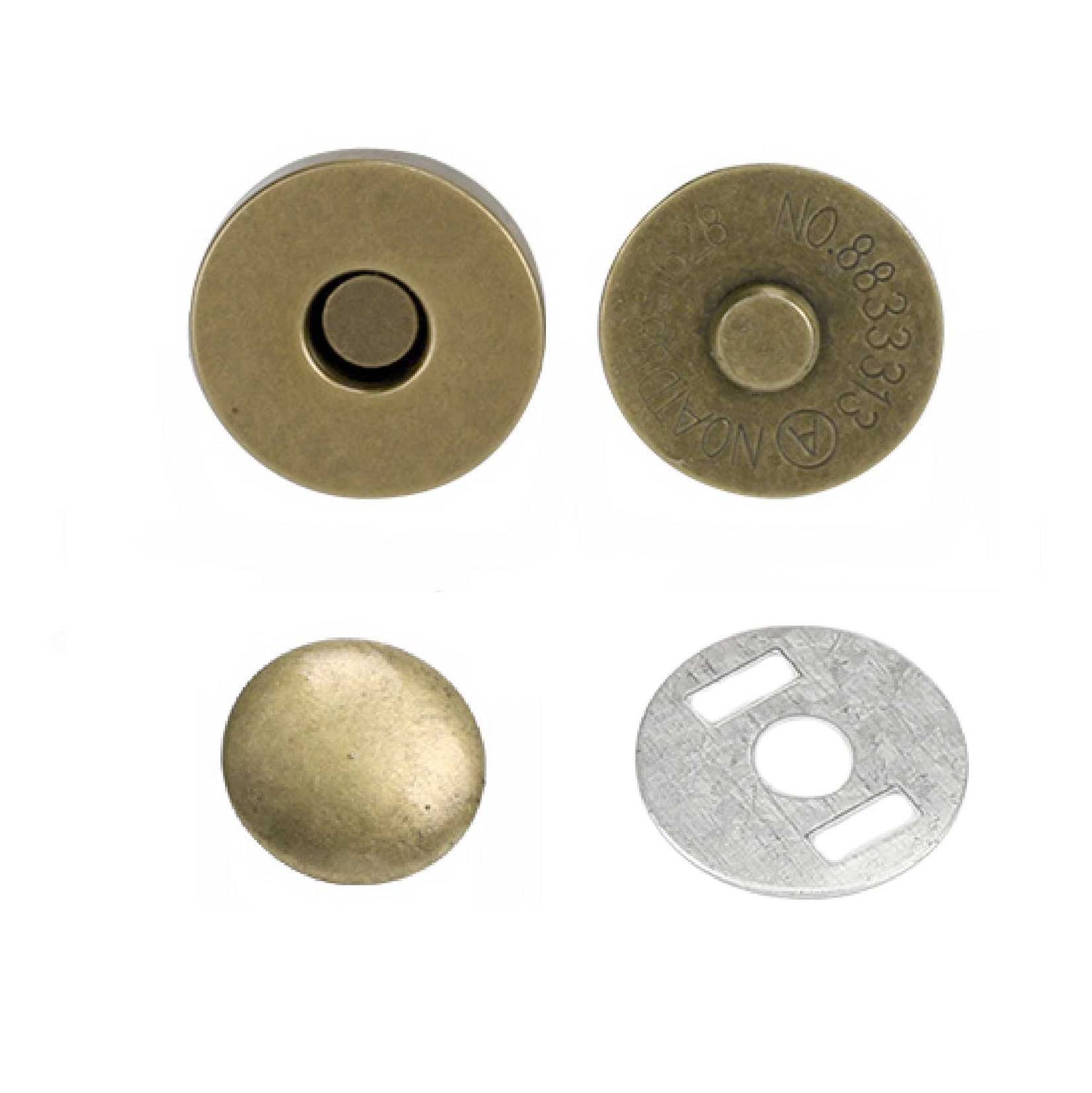 18x4.5mm Single Rivet Magnetic Snaps (50-sets) – richarms