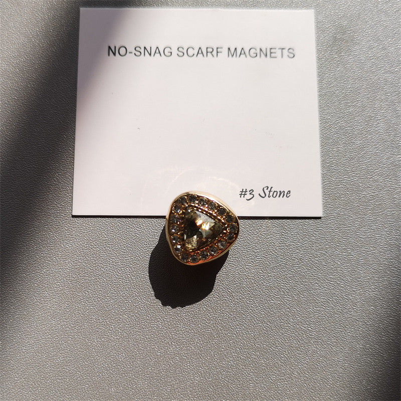 25SETS 15mm Hijab Pins With Diamond Magnetic Accessories