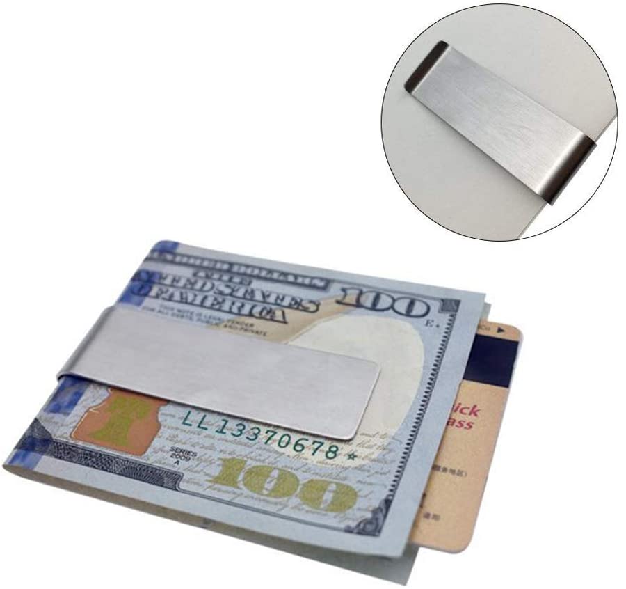 50PCS 50x20mm Stainless Steel Money Clip