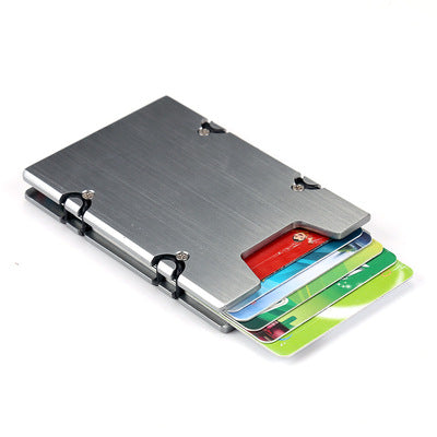 Alumin Slim Card Holder Grey