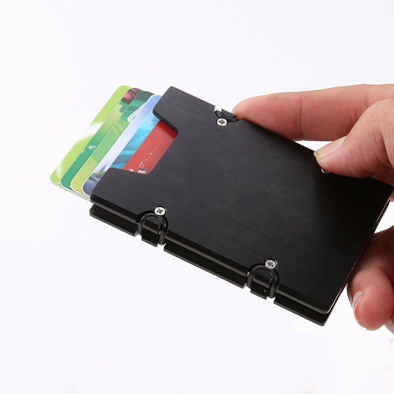 Alumin Slim Card Holder Black
