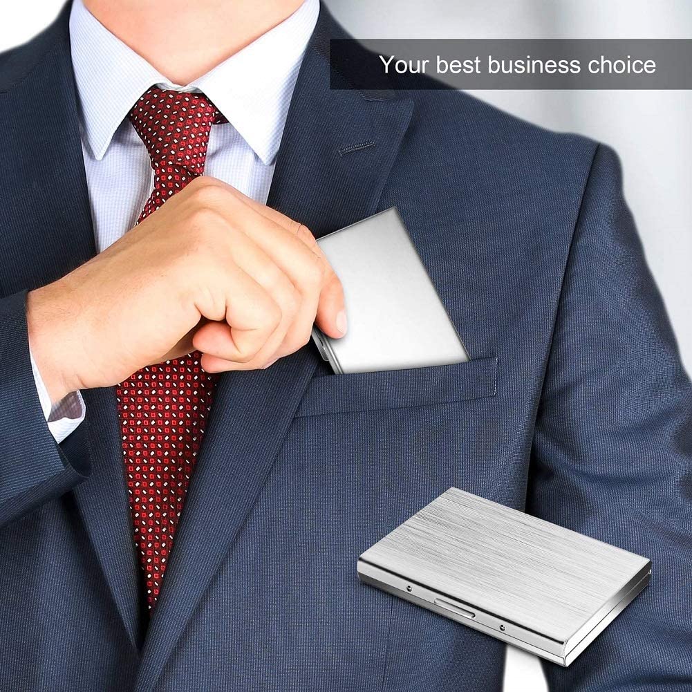 20pcs Stain Steel Slim Metal Wallet