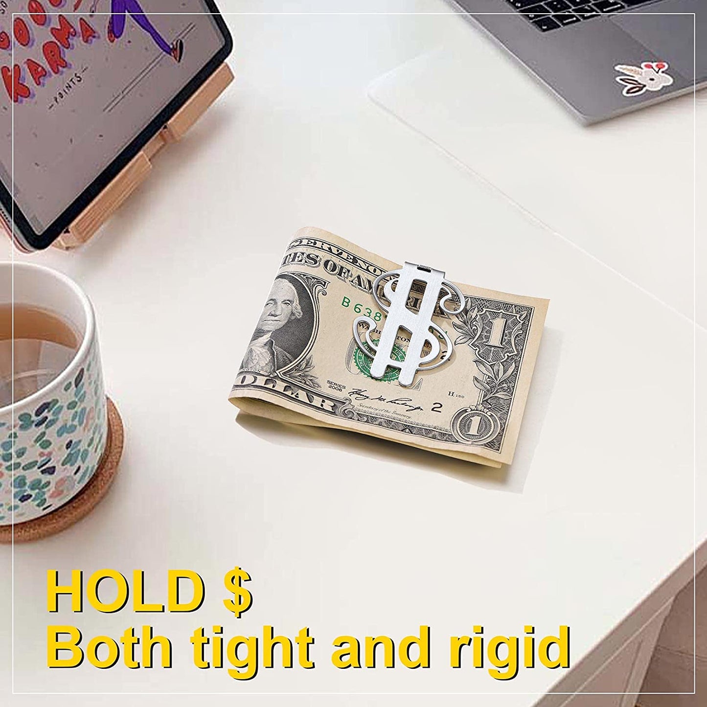 30PCS 50X28mm Dollar Shape Money Clip