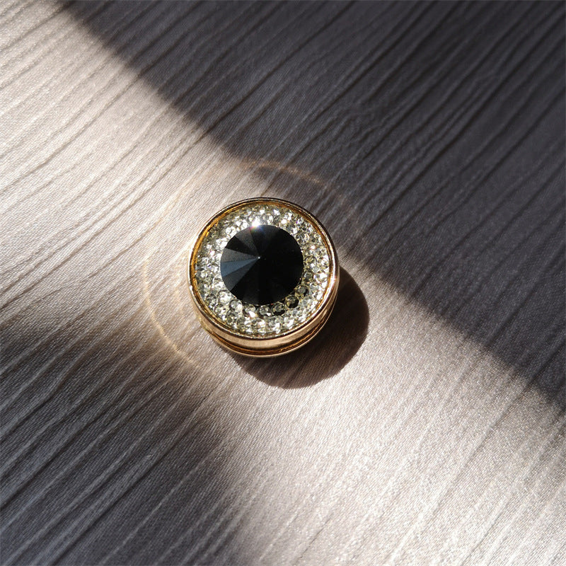 25SETS 18mm Hijab Pins Round Shape With Diamond Magnetic Accessories