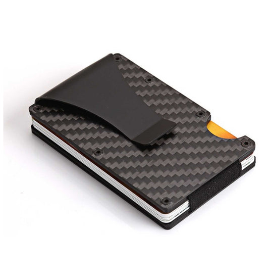 20pcs Carbon Fiber Mini Metal Wallet