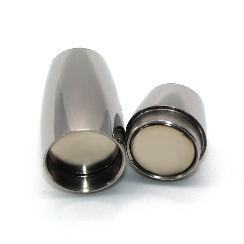 30pcs 25x19.5x8mm Bullet Shape Bracelet Magnetic Closures