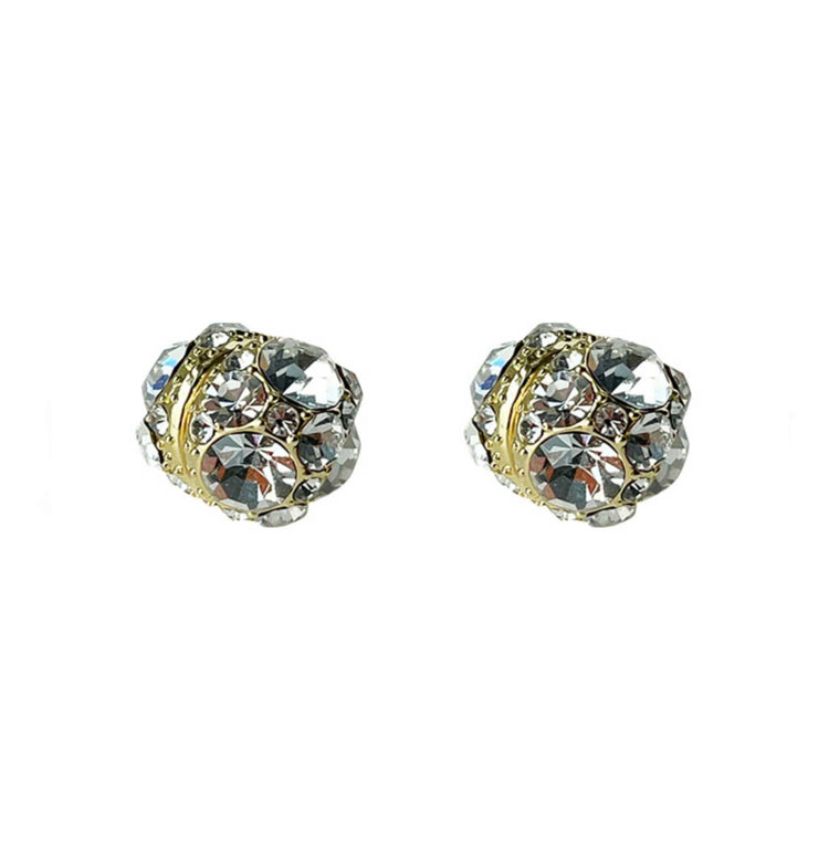 25PCS Non piercing Diamond earrings jewelry