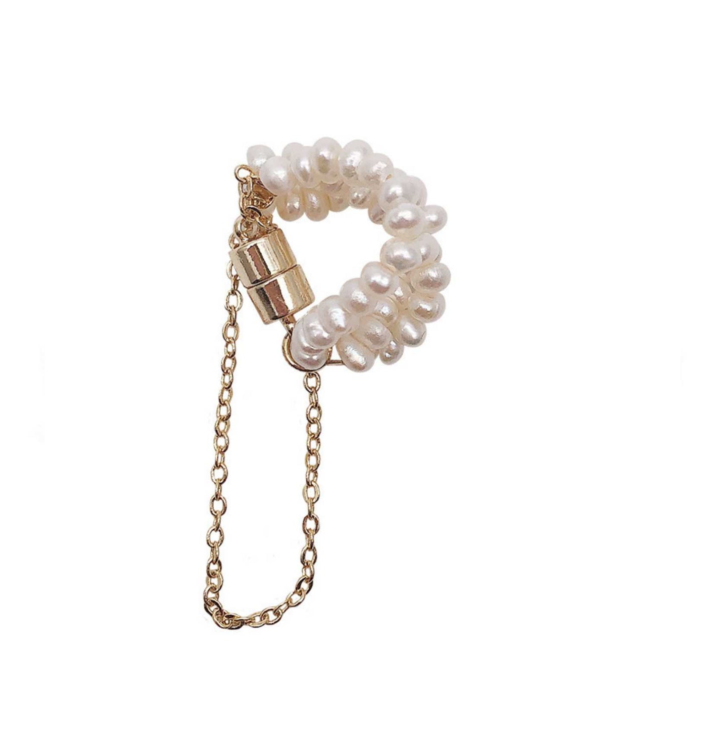 25PCS Non piercing pearl earrings