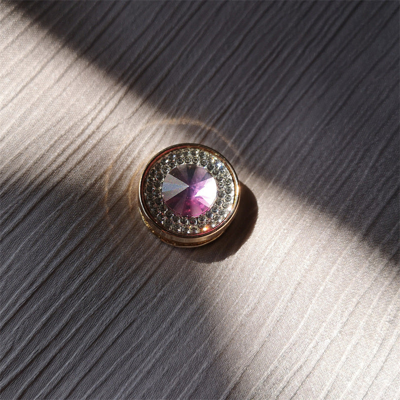 25SETS 18mm Hijab Pins Round Shape With Diamond Magnetic Accessories