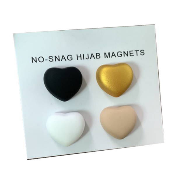 50SETS 14mm Heart Shape Hijab Pins Scarf Magnetic Accessories