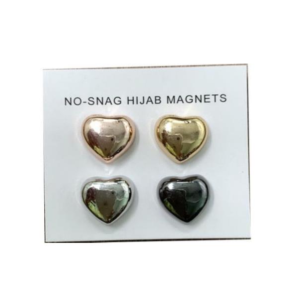 50SETS 14mm Heart Shape Hijab Pins Scarf Magnetic Accessories