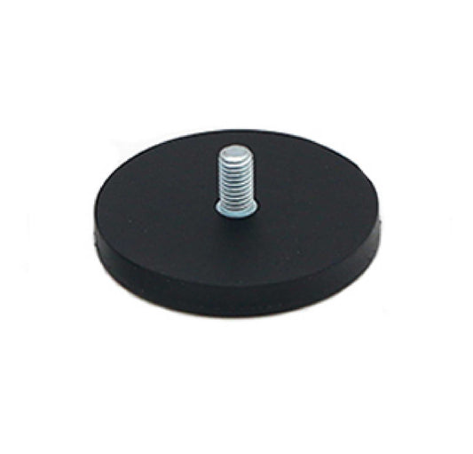 Threaded stem Rubber Coated Pot Magnet