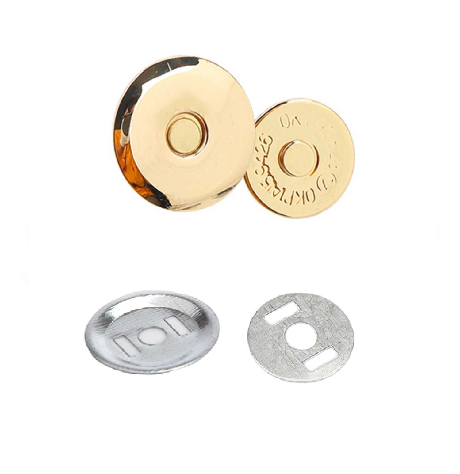 Gold Beveled Magnetic Snaps