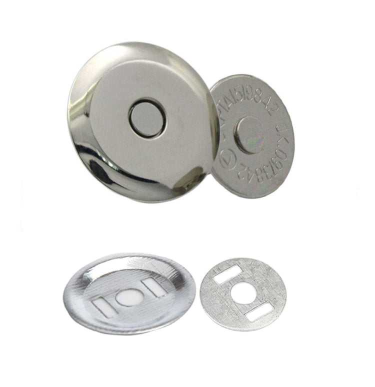 Silver Beveled Magnetic Snaps